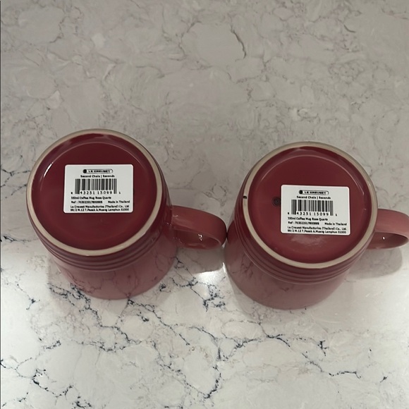 Le Creuset Rose Quartz Mugs Set - Picture 3 of 4